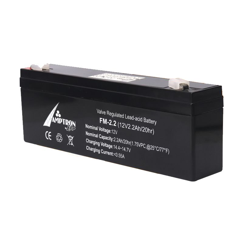 12V 2.2A Rechargeable valve regulated lead acid battery