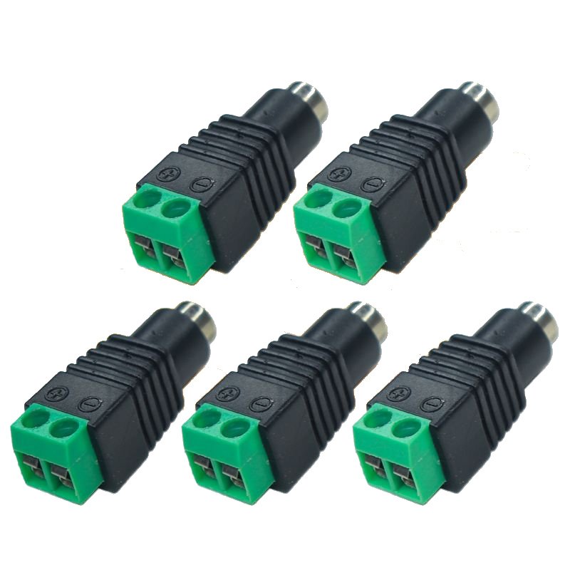 5.5 X 2.1mm DC Power Male Jack Socket Connector for CCTV Camera LED Terminal Connector