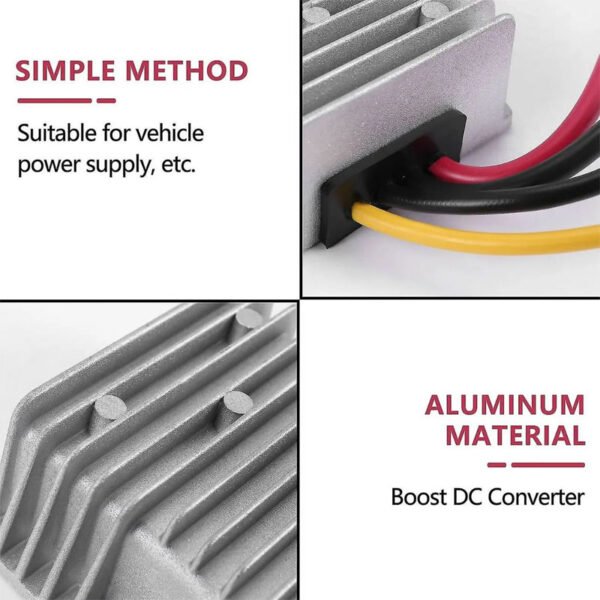 G-Energy 12V to 24V 5A Step-up DC DC Converter 120W Boost Voltage Regulator IP68 - Image 2
